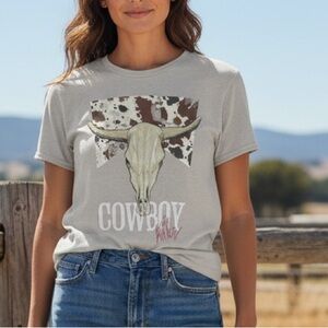 Western style graphic T-shirt